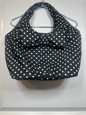 Kate Spade New York Bow Handbag Tote | Black White Polka Dot